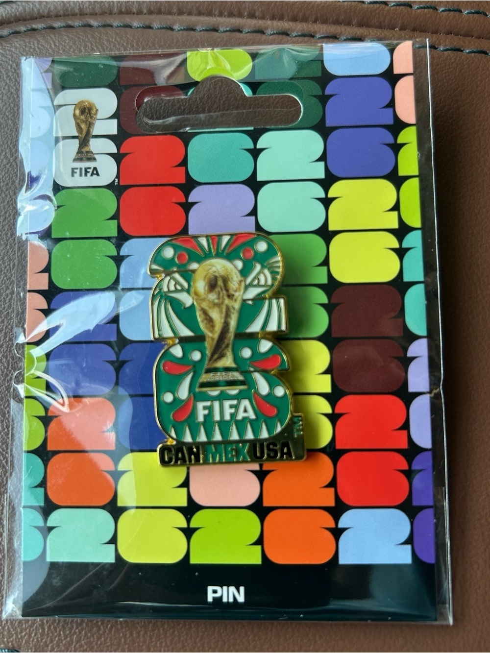NIP-FIFA 2026 CAN/MEX/USA Trophy Enamel Pin- Official Licensed lProduct